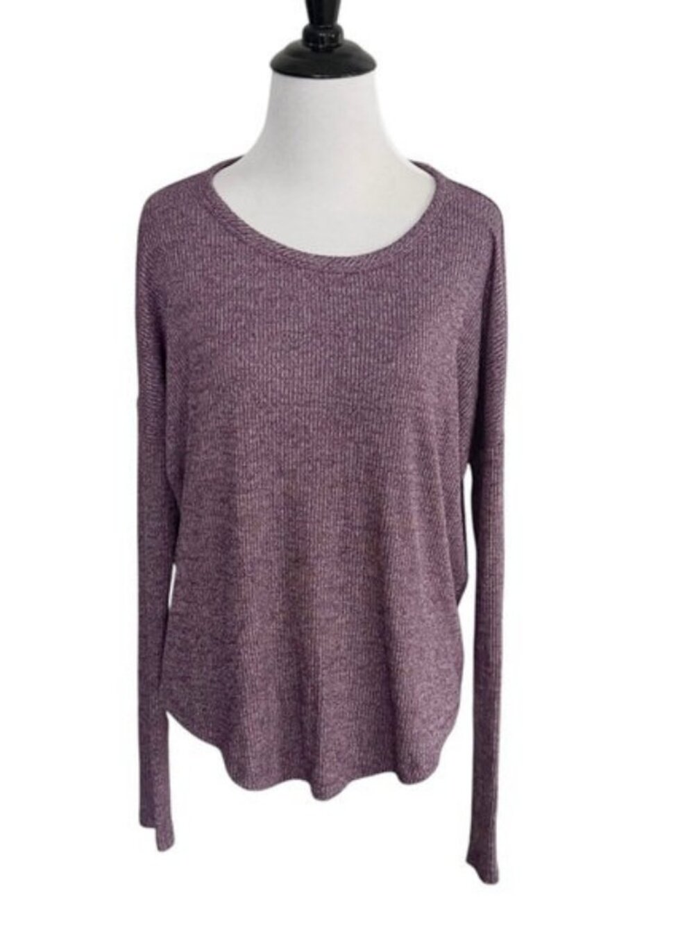 rag & bone Purple Marled Rib Knit Sweater Size XS